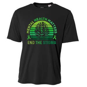 End The Stigma Mental Health Matters Mental Awareness Gifts Cooling Performance Crew T-Shirt