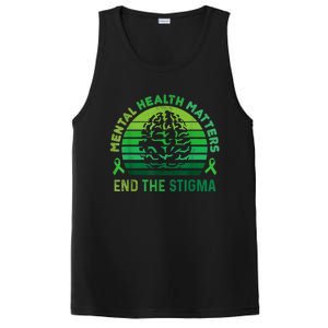 End The Stigma Mental Health Matters Mental Awareness Gifts PosiCharge Competitor Tank