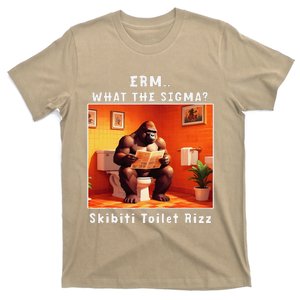 ErmWhat The Sigma Skibiti Toilet Rizz Funny Brain Rot T-Shirt