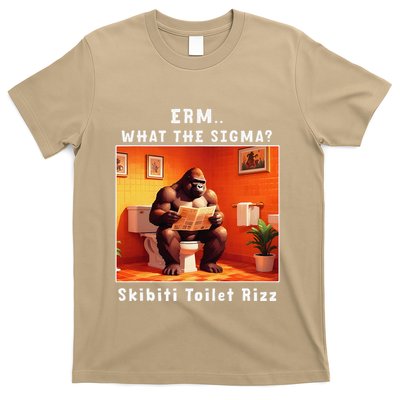 ErmWhat The Sigma Skibiti Toilet Rizz Funny Brain Rot T-Shirt