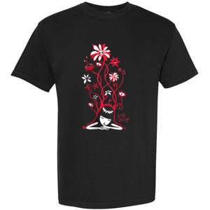 Emily The Strange Flower Power Cat Nap Garment-Dyed Heavyweight T-Shirt