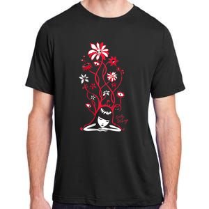 Emily The Strange Flower Power Cat Nap Adult ChromaSoft Performance T-Shirt