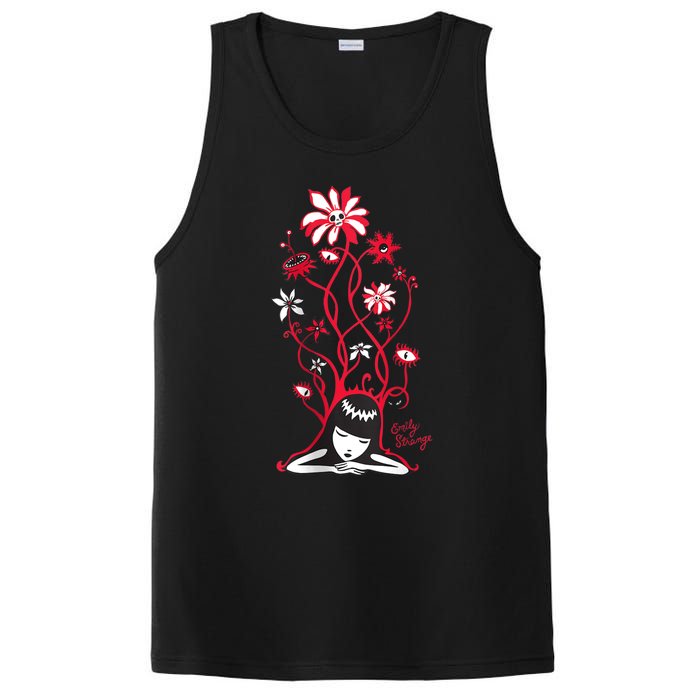 Emily The Strange Flower Power Cat Nap PosiCharge Competitor Tank