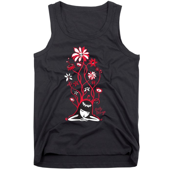 Emily The Strange Flower Power Cat Nap Tank Top