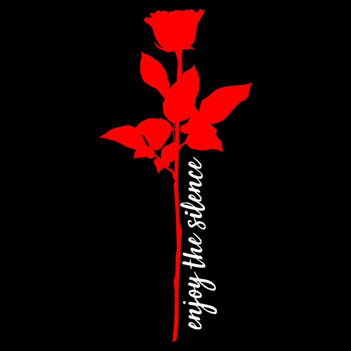 Enjoy The Silence Rose Flower 16 in Basic Backpack