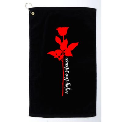 Enjoy The Silence Rose Flower Golf Towel