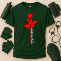 Enjoy The Silence Rose Flower Performance Shirt