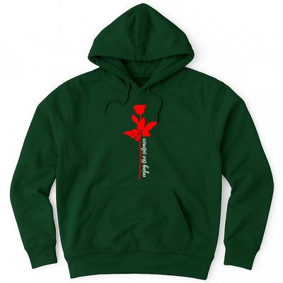Enjoy The Silence Rose Flower Hoodie