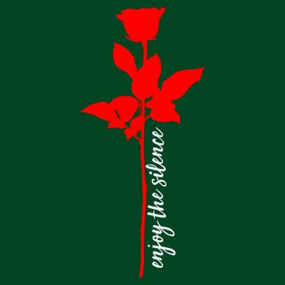 Enjoy The Silence Rose Flower T-Shirt