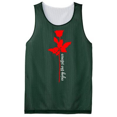 Enjoy The Silence Rose Flower Mesh Reversible Basketball Jersey Tank