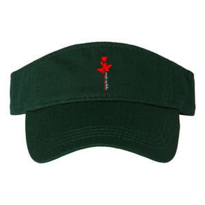 Enjoy The Silence Rose Flower Valucap Bio-Washed Visor