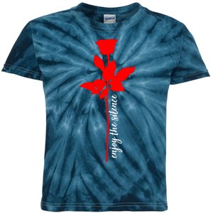 Enjoy The Silence Rose Flower Kids Tie-Dye T-Shirt