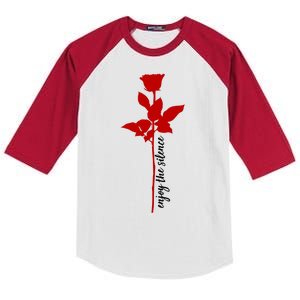 Enjoy The Silence Rose Flower Kids Colorblock Raglan Jersey