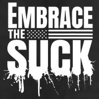 Embrace The Suck Military Veteran 7 Panel Mesh Trucker Snapback Hat
