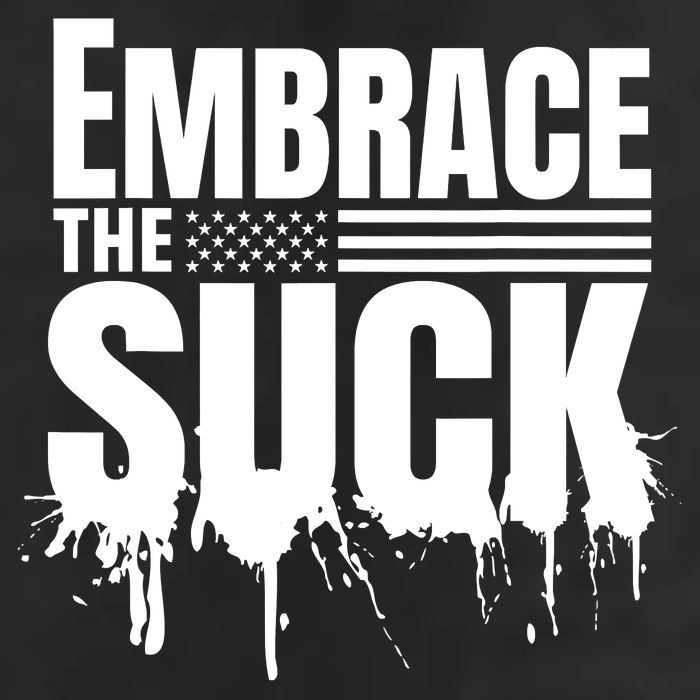 Embrace The Suck Military Veteran 7 Panel Mesh Trucker Snapback Hat