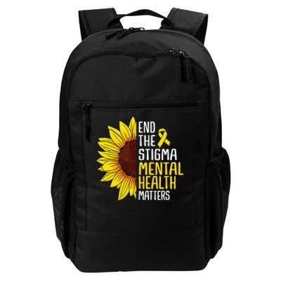 End The Stigma Mental Health Matters Mental Awareness Daily Commute Backpack