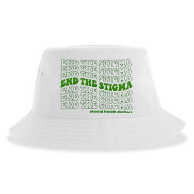 End The Stigma Mental Health Matters Sustainable Bucket Hat