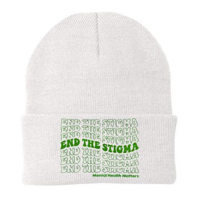 End The Stigma Mental Health Matters Knit Cap Winter Beanie