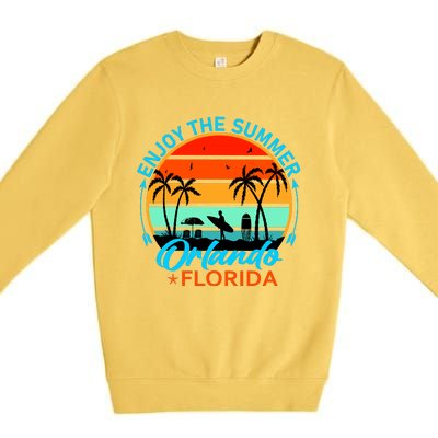 Enjoy The Summer Orlando Florida Premium Crewneck Sweatshirt