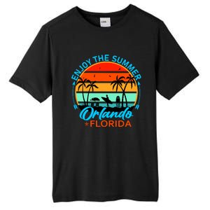 Enjoy The Summer Orlando Florida Tall Fusion ChromaSoft Performance T-Shirt