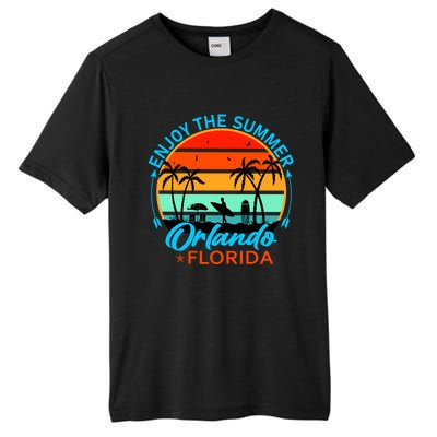 Enjoy The Summer Orlando Florida Tall Fusion ChromaSoft Performance T-Shirt