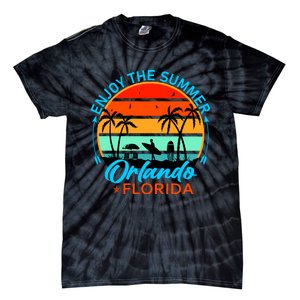 Enjoy The Summer Orlando Florida Tie-Dye T-Shirt