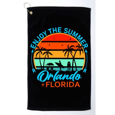 Enjoy The Summer Orlando Florida Golf Towel