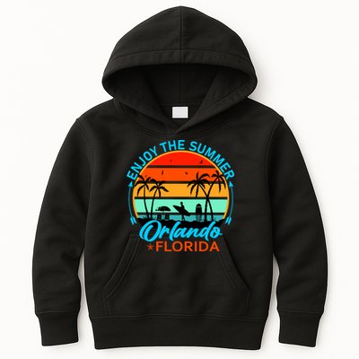 Enjoy The Summer Orlando Florida Kids Hoodie