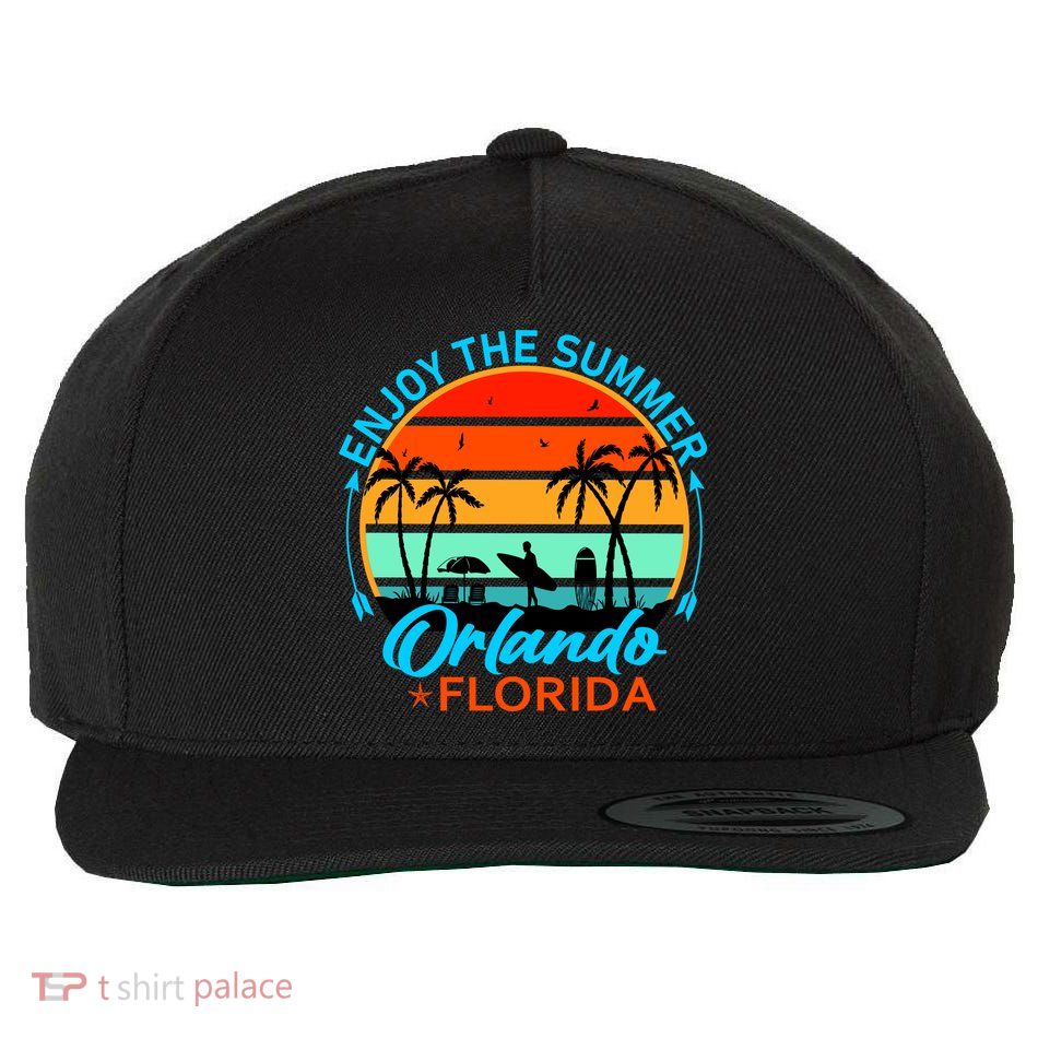 Enjoy The Summer Orlando Florida Wool Snapback Cap