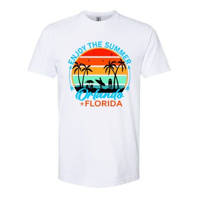 Enjoy The Summer Orlando Florida Softstyle® CVC T-Shirt