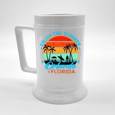 Enjoy The Summer Orlando Florida Beer Stein