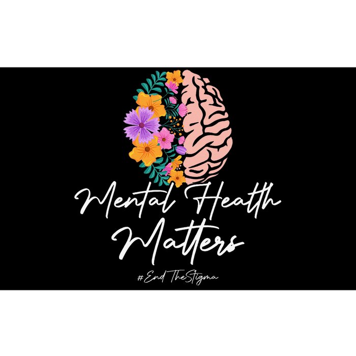 End The Stigma Mental Health Matters Mental Awareness Gift Bumper Sticker