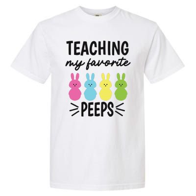 Easter Teacher Teaching My Favorite Peeps Garment-Dyed Heavyweight T-Shirt