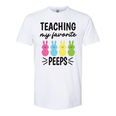 Easter Teacher Teaching My Favorite Peeps Softstyle CVC T-Shirt