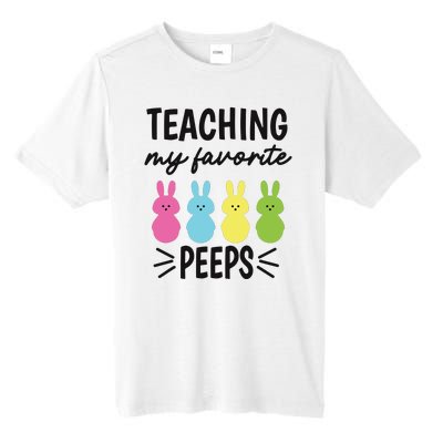 Easter Teacher Teaching My Favorite Peeps Tall Fusion ChromaSoft Performance T-Shirt