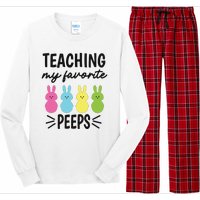 Easter Teacher Teaching My Favorite Peeps Long Sleeve Pajama Set