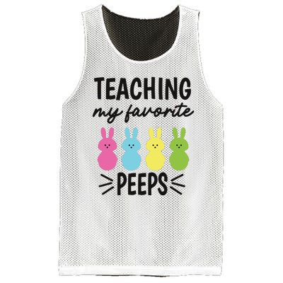 Easter Teacher Teaching My Favorite Peeps Mesh Reversible Basketball Jersey Tank