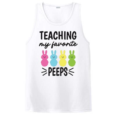 Easter Teacher Teaching My Favorite Peeps PosiCharge Competitor Tank