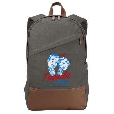 Enjoy Tequila The Breakfast Of Champions Cotton Canvas Backpack