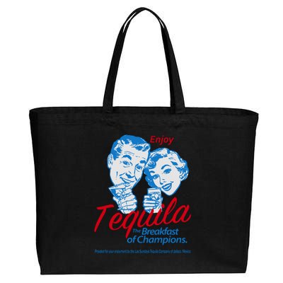 Enjoy Tequila The Breakfast Of Champions Cotton Canvas Jumbo Tote