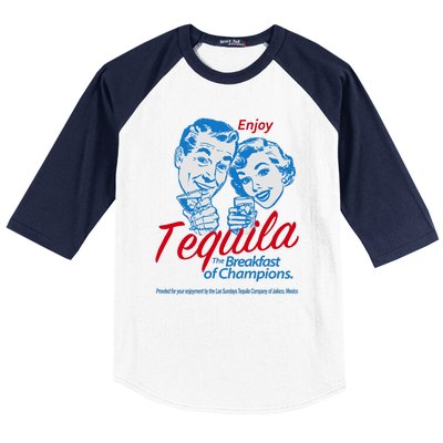 Enjoy Tequila The Breakfast Of Champions Baseball Sleeve Shirt