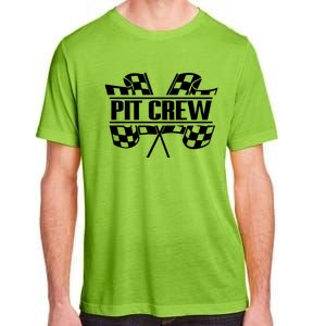 E:\Upload Tool\Media\Hoanew\Dirt Track Racing Pit Crew Race Car Team Checker Fl Adult ChromaSoft Performance T-Shirt