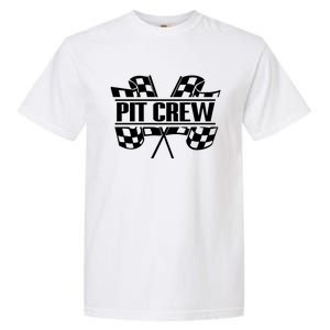 E:\Upload Tool\Media\Hoanew\Dirt Track Racing Pit Crew Race Car Team Checker Fl Garment-Dyed Heavyweight T-Shirt