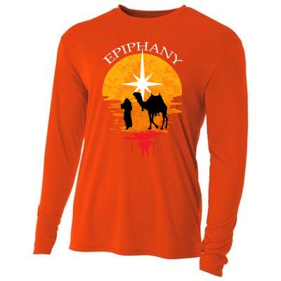 Epiphany The Three Kings Vintage Gift Feliz Dia De Reyes Cute Gift Cooling Performance Long Sleeve Crew