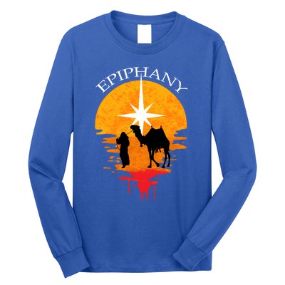 Epiphany The Three Kings Vintage Gift Feliz Dia De Reyes Cute Gift Long Sleeve Shirt