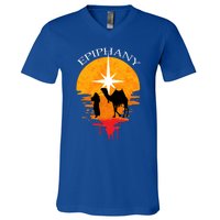 Epiphany The Three Kings Vintage Gift Feliz Dia De Reyes Cute Gift V-Neck T-Shirt