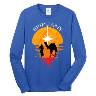 Epiphany The Three Kings Vintage Gift Feliz Dia De Reyes Cute Gift Tall Long Sleeve T-Shirt