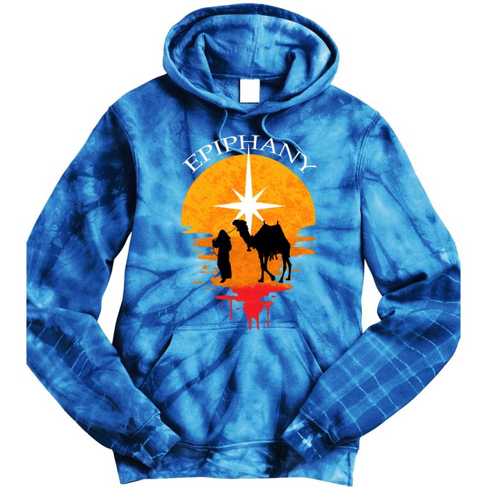 Epiphany The Three Kings Vintage Gift Feliz Dia De Reyes Cute Gift Tie Dye Hoodie