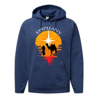 Epiphany The Three Kings Vintage Gift Feliz Dia De Reyes Cute Gift Performance Fleece Hoodie