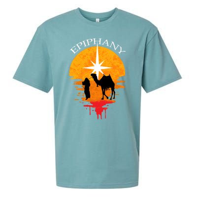 Epiphany The Three Kings Vintage Gift Feliz Dia De Reyes Cute Gift Sueded Cloud Jersey T-Shirt